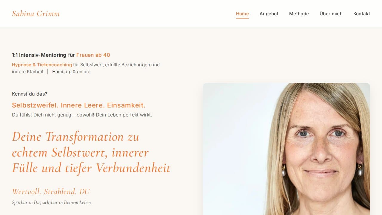 Sabine Grimm – Coaching Website